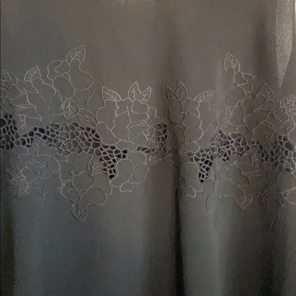 CARAMELA Black Floral Embroidered Tank with Detail - Picture 3 of 6